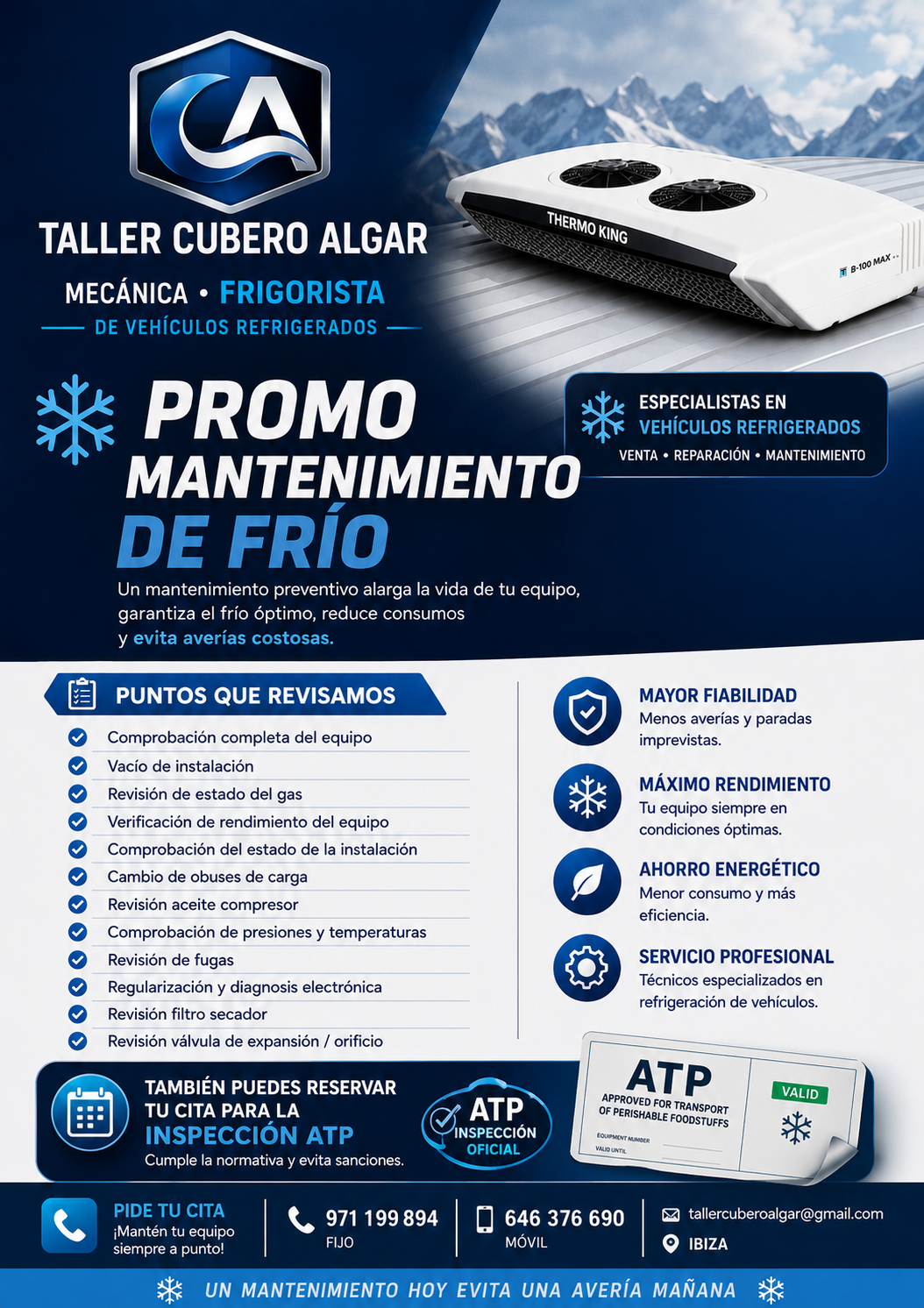 Promo Mantenimiento de Fr&iacute;o Thermo King